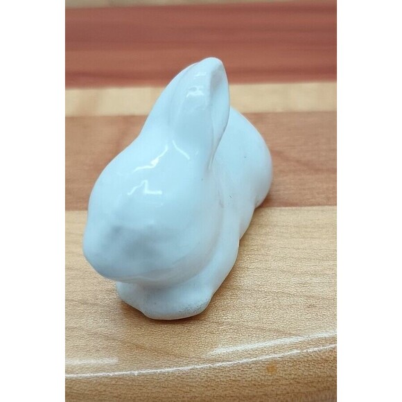 Vtg White Rabbit Figurine Tiny Bunny Easter Spring - Picture 2 of 7